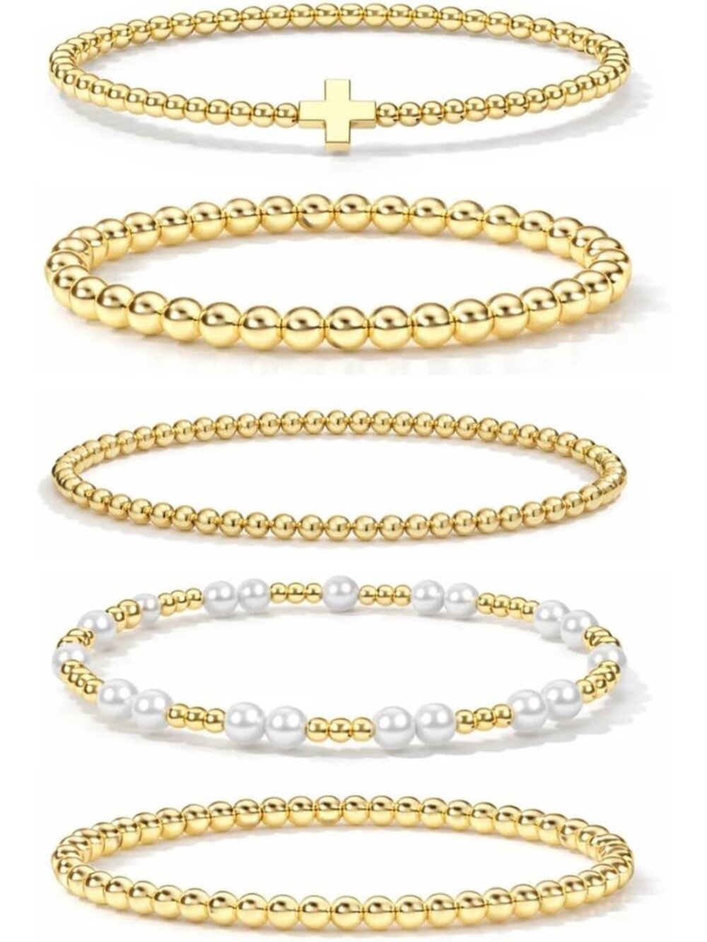 Luxury Gold-Plated Bracelet Set in Velvet Pouch - Perfect for Every Occasion